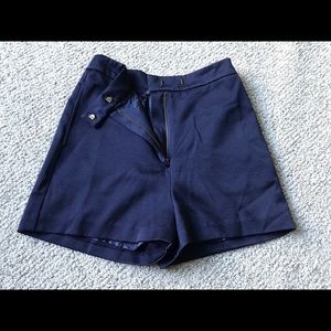 Dark Blue High Waisted Shorts